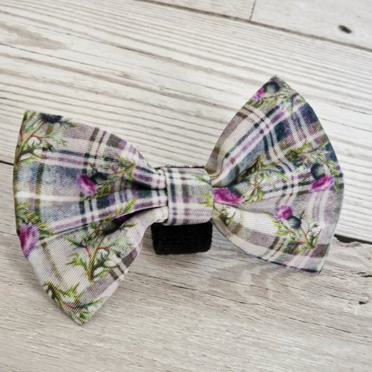 Thistle Tartan Collar Bow